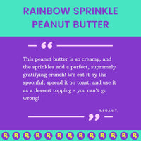 Rainbow Sprinkle Peanut Butter